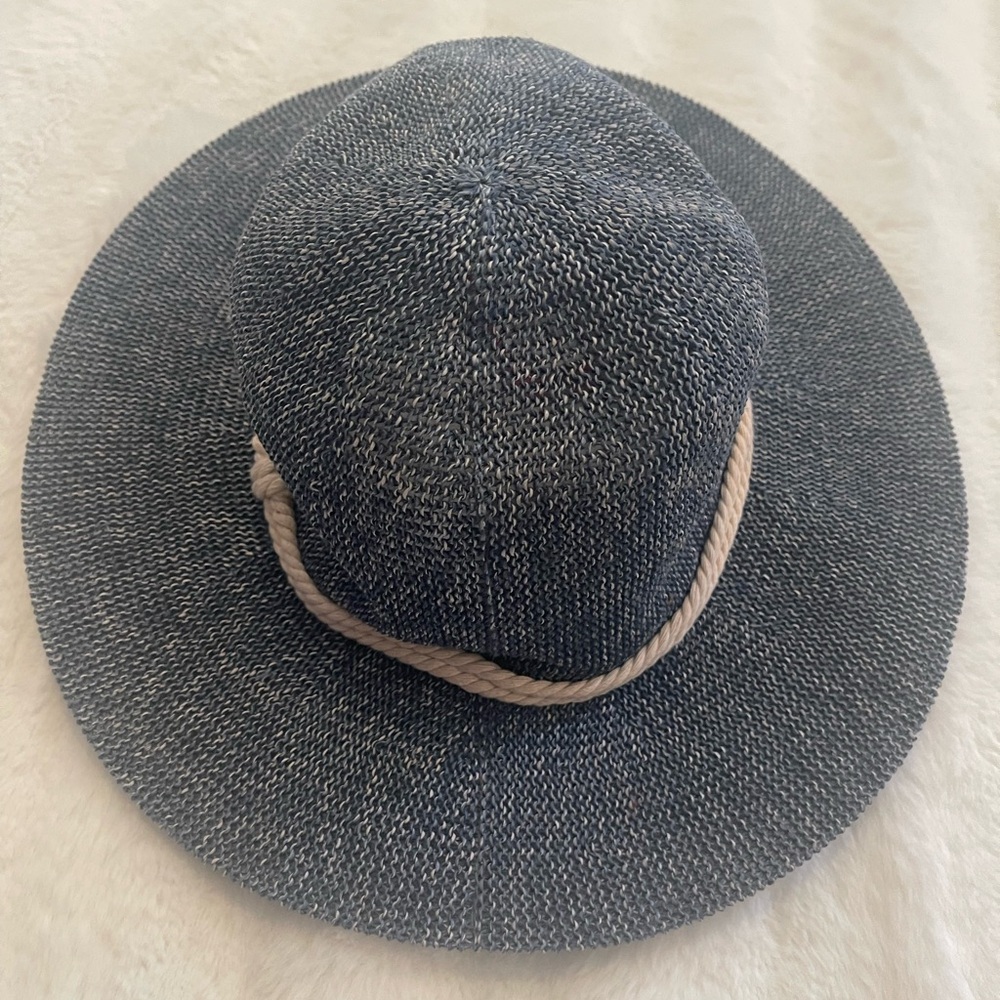 Vince Camuto Blue Paper Panama Hat - Picture 4 of 8